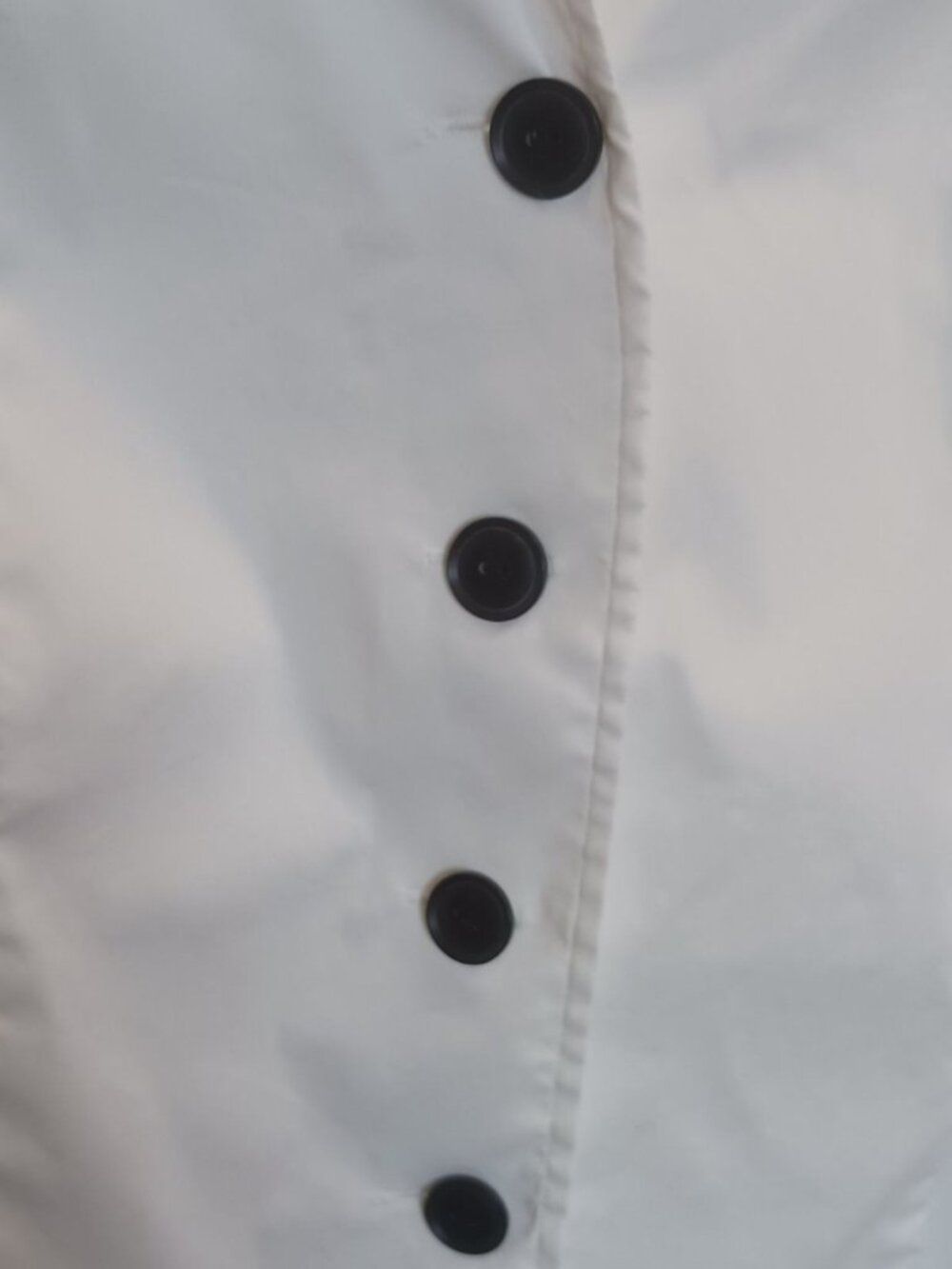 Alfani White Button-Down Blouse With Black Belt Short Sleeves Size 8 - Picture 6 of 9